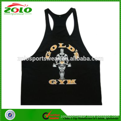 2015 New Arrival Hot sales Professional Blank Men's Gym Singlet
